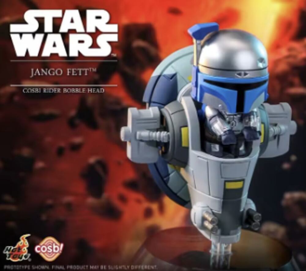 Star Wars x Disney x Cosbi Rider Bobble Head Figurine, Jango Fett - New